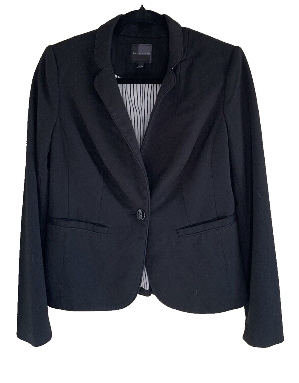 The Limited Women's Blazer Size Small Black One Button Minimalist Capsule Piece